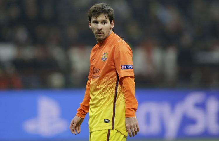 2-0. Barcelonas argentinske es Lionel Messi kunne ikke stille meget op mod den Milans kompakte forsvarsmur. 