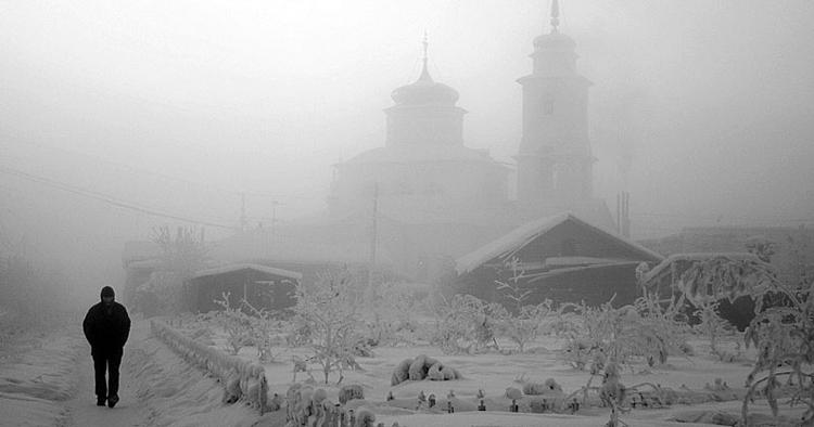 Godmorgen. På vej til arbejde i minus 51 grader. 