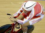 HURTIG. Selv om Lasse Norman Hansen til aften måtte opgive den øjeblikkelige førsteplads i Omnium, har starten på VM været forrygende for danskeren. 