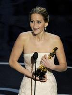 22-årige Jennifer Lawrence vandt en Oscar for Bedste kvindelige hovedrolle for spillet i den romantiske komedie 'Silver Linings Playbook'. 