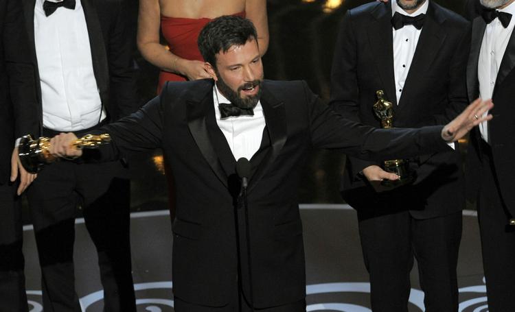 oscar. 40-årige Ben Affleck vandt hovedprisen med en Oscar for bedste film for 'Operation Argo'. 