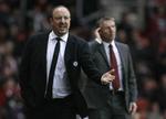Farvel. Det ender emd et kort ophold i Chelsea for Rafael Benitez, som startede i klubben i november men slutter efter denne sæson. 