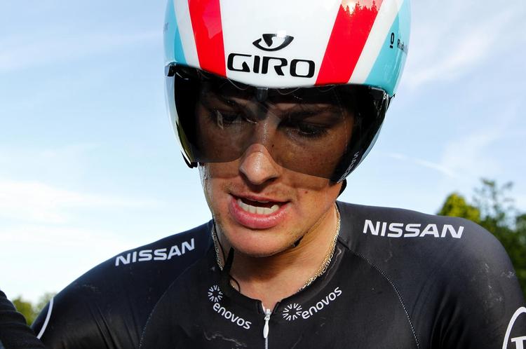 drama. Jakob Fuglsang var med hjem i en gruppe på 17 ryttere i front, da første etape af Baskerlandet Rundt blev afviklet. 