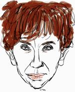 Skifte. Susanne Staun kaster sig snart over en ny genre. Tegning: Mette Dreyer 