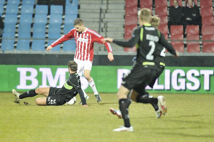 Topscorer. Med 10 mål er Niklas Helenius topscorer i AaB og nummer fire i Superligaen. 