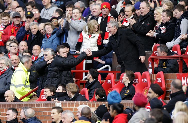 Stjerner. Ferguson hentede Rooney til United i 2004. Siden har Rooney scoret 195 gange i 393 kampe. 