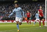 3xTévez. Manchester Citys Carlos Tévez scorede i det 11., 31. og 50. minut. 