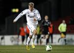 FRILØBER. Målet til 3-0 scorede Andreas Cornelius på en friløber fra midten af banen. 