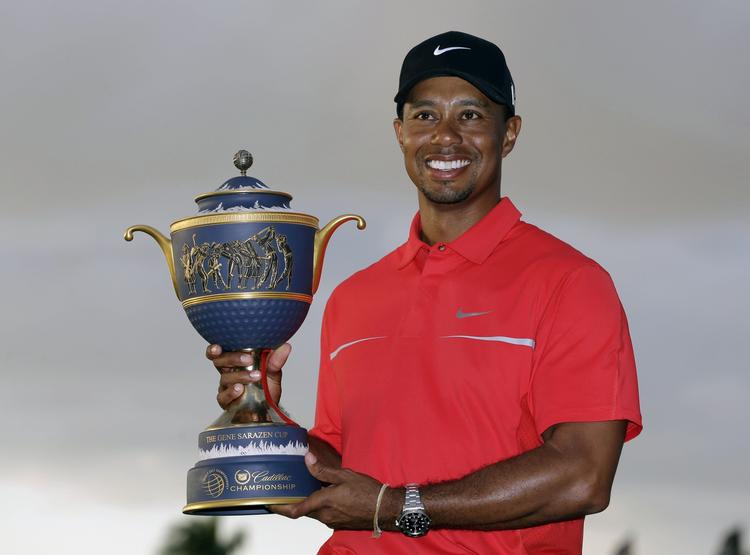 Overbevisende. Tiger Woods har nu allerede vundet to turneringer i år. 