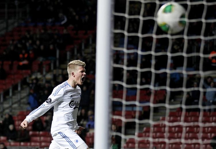 Målmaskine. Med Nicklas Bendtner sat ud af spillet, ligner Andreas Cornelius en sikker starter i VM-kampene mod Tjekkiet og Bulgarien. 