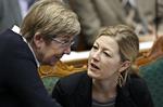 ULTIMATIV? Finansordfører for de radikale, Sofie Carsten Nielsen (th), har svært ved at se, at man skulle ændre ved servicerammen for kommunerne, sådan som Enhedslisten ønsker. 