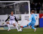 0-1. På en fin stikning fra Morten Nordstrand bragte Uffe Bech FC Nordsjælland foran. 