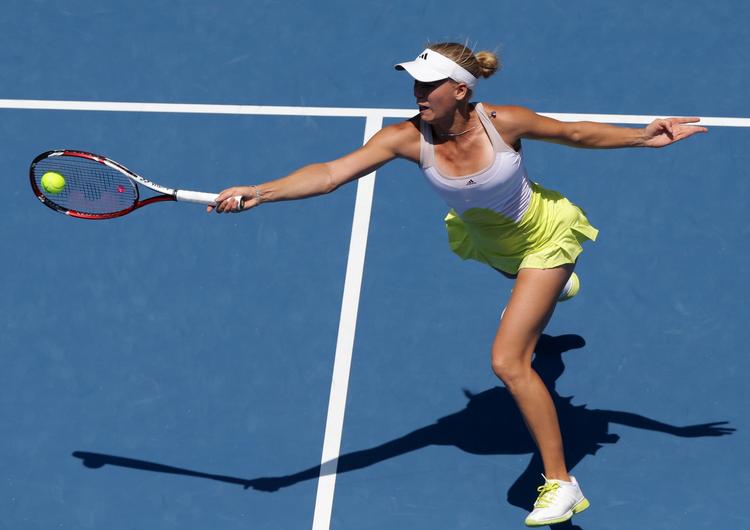 vinderslag. 18 gange passerede Wozniacki sin russiske modstander, da hun vandt i tredje runde af Indian Wells. 