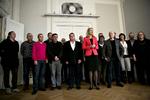 Sobert. Der er ros fra kreditvurderingsbureauerne til Helle Thorning. Her er hun i midten af februar, hvor hun mødtes med en stribe repræsentanter for det danske erhvervsliv for tale om samarbejdet mellem erhvervslivet og regeringen. 