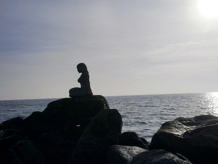 Havfruefornøjelse. Haldis Pedersen fra Aarhus har sendt os flere billeder af havfruen. »Jeg blev så glad, da jeg så hende under min løbetur langs Strandvejen, at jeg måtte kravle over nogle stenbunker for at komme helt ned til hende«, skriver han. 