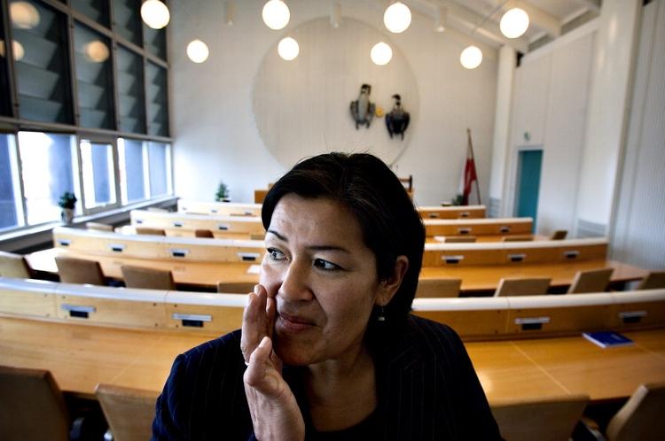 REGERINGSSKIFTE. Grønlands nye regeringleder, Aleqa Hammond, sikrede Siumut valgsejren. 