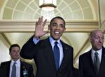 Hilsen. Barack Obama er hurtigt ude med en lykønskning til den nye pave. 
