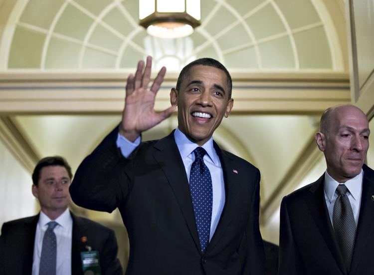 Hilsen. Barack Obama er hurtigt ude med en lykønskning til den nye pave. 