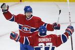 Matchvinder. To af Montreal Canadiens fire mål blev scoret af danskeren Lars Eller (tv.). 