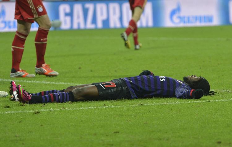 Færdig. Med Arsenals samlede nederlag til Bayern München er både Gervinho og engelsk fodbold færdig i dette års Champions League. 