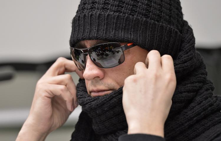 SYREANGREB. Sådan så den russiske balletchef, Sergej Filin, ud under fredagens pressekonference i Aachen, Tyskland. 