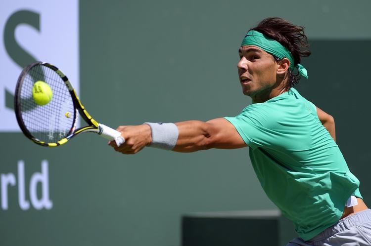 Vinder. Rafael Nadal slog tjekken Tomas Berdych  i semifinalen ved ATP-turneringen i Indian Wells. 