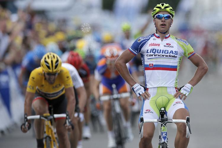 Kamphaner. Peter Sagan (th) og Fabian Cancellara (tv) er ikke just de bedste venner. 