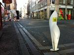 URINAL. De københavnske tissetragt skal få mændene til at lade være med at lade vandet i byens porte og hjørner. 