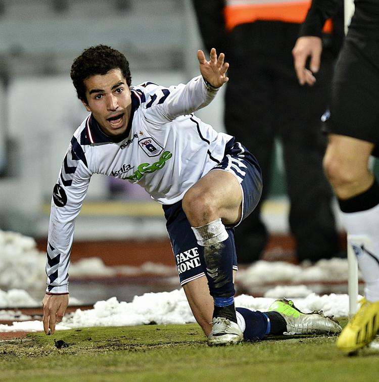 matchvinder. Osama Akharraz scorer for AGF i kampen mod OB. 