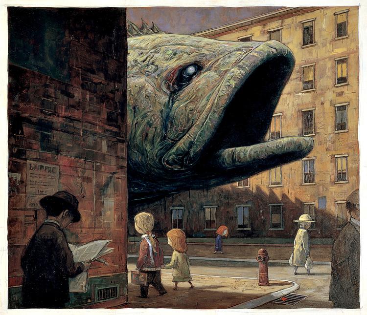 Billedsprog. Shaun Tan fra  Australien har modtaget mange internationale  priser for sine  billedbøger. Tegning: fra  'Det røde træ'. 