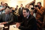 ANSVARLIG. Cyperns minispræsident Nicos Anastasiades må nu komme med et nyt forslag til rammerne for en redningspakke. 