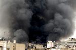 Kampe. Det er svært at vide, hvad der præcist sker i Aleppo. Borgerjournalister sendte for nylig dette billede ud efter nye kampe i millionbyen. 