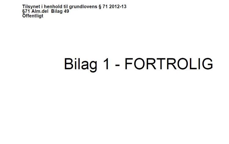 Personligt. Folketinget lagde i februar et notat med fortrolige oplysninger om tre meget syge patienter ud på sin hjemmeside. Siden er indholdet blevet erstattet af denne tekst. (Screendump fra Folketinget) 