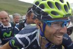 Ude. Alejandro Valverde gik ind til dagens udfordring med et forspring på 6 sekunder til Joaquin Rodriguez og 10 til Bradley Wiggins, men spanieren er nu ude af løbet i Spanien. 