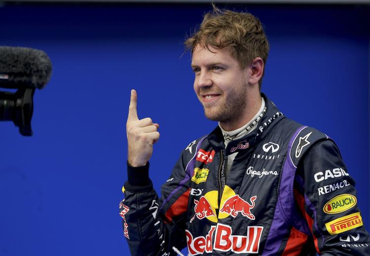 etter. Sebastian Vettel gjorde det igen: Tyskeren sikrede sig pole position før grand prix-løbet i Malaysia. 