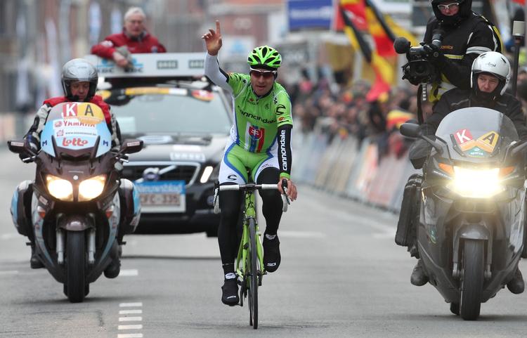 Suveræn. Peter Sagan kom alene til mål og er nu oppe på seks sejre i år. 
