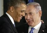 Barack Obama med Israels premierminister Netanyahu under sit besøg i Jerusalem. 