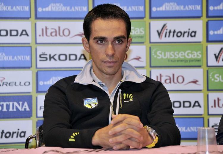 alene. Alberto Contador er stadig det eneste topnavn hos Bjarne Riis' Team Saxo Bank-Tinkoff. 