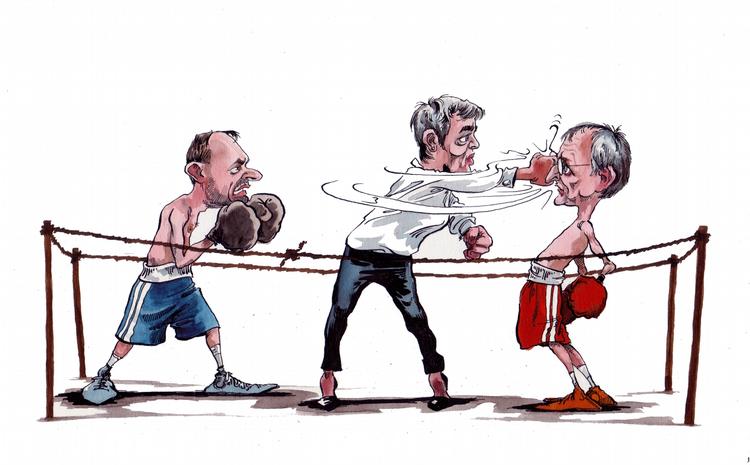 Knockout. Det kan meget vel blive det her, der bliver en realitet, hvis regeringen går ind og lovgiver på området i stedet for at lade parterne finde et kompromis. 