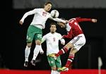 Slider. Nicolai Stokholm havde flere gode aktioner men måtte sammen med holdkammeraterne nøjes med 1-1 hjemme mod Bulgarien. 