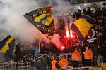 Problembørn. Brøndby-fans har gjort væsen af sig både på udebane og hjemmebane i denne sæson. Her i Farum under kampen mod FCN i begyndelsen af december. 