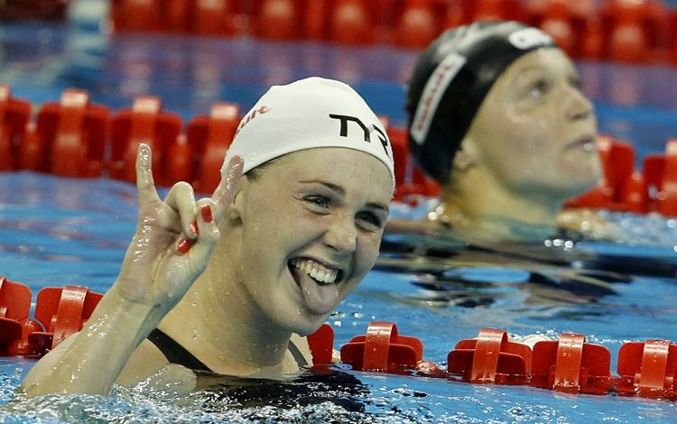 2011. Ottesen blev i Shanghai en lidt overraskende verdensmester i 100 meter fri. 
