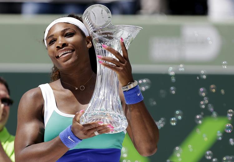 Vinder. »Endelig har jeg en rekord. Det er ret cool. Jeg kan dog ikke hamle op med Margaret Court eller Steffi (Graf)«, siger Serena Williams. 