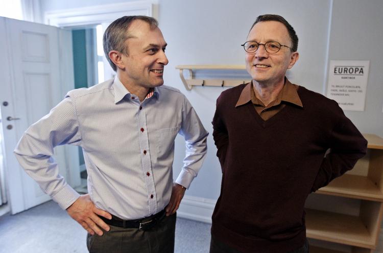 Frontfigurer. Konfliktens to hovedpersoner, Michael Ziegler (til venstre) og Anders Bondo Christensen. 