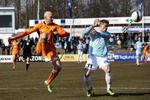LUKKET. For femte kamp i træk blev der ikke scoret mod Johnny Thomsen (tv.) og Randers FC. 