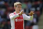 Topscorer. Med otte mål i denne sæson er Viktor Fischer nu den mest scorende dansker i Æresdivisionen. 