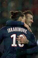 Duo. Med ikonerne Zlatan Ibrahimovic og David Beckham er Paris Saint- Germain på vej mod en ny storhedstid.  Arkivfoto: Thibault Camus/AP 