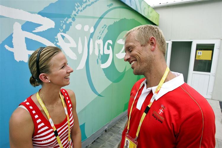 landstræner. Svømmetræner Bo Jacobsen (th) var også tilknyttet det danske træner-team til OL i 2008. 