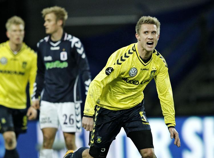 REKORD. For første gang i 234 kampe scorede Martin Albrehctsen to gange i Superligaen. Med sine to mål mod AGF har forsvarsspilleren scoret i alt ni gange i den bedste danske række. 