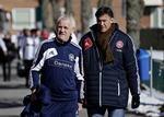 matchfixing. DBU's informationschef Lars Berendt (th) er ikke tilfreds med, at den dømte Kristoffer Wichmann prøver at løbe fra sin skyld. 